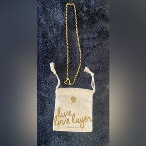 Gorjana 16 inch gold-plated heart necklace